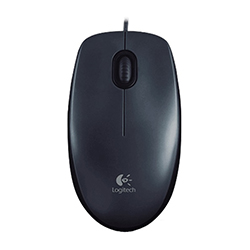 Mouse  Alambrico M100 Usb Ambidiestro Gris/Negro Logitech