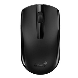 Mouse Eco-8100 Negro Wireless, Batería Recargable Nimh, Sensor Blue Eye Genius