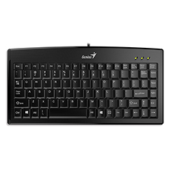 Teclado Luxemate 100 Mini Negro USB, Teclas Resistentes y Silenciosas Genius