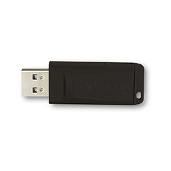 Flash Memory 64GB Slider Negro USB 2.0 Verbatim