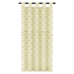 Cortina Lino Hojas #2 Beige 140x225cm