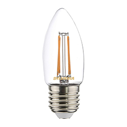 Foco Led Vintage Clear Candle 4w E27 Luz Cálida Sylvania