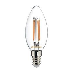 Foco Led Vintage Clear Candle 4w E14 Luz Cálida Sylvania