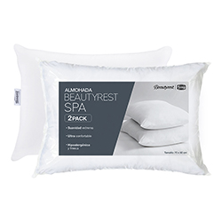 Almohada Spa de 70x50cm Beautyrest Set de 2 Unidades