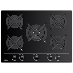 Cocina a Gas con 4 Quemadores +1 Triple Llama Vitrocerámica 70x51cm Teka