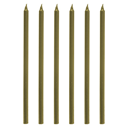 Vela Espiga Metalizada Dorada 