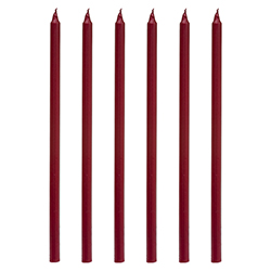 Vela Espiga Metalizada Roja