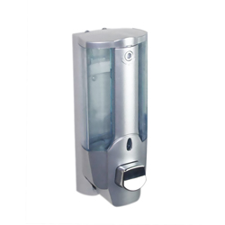 Dispensador de  Jabón  Líquido Vertical con Laterales Transparente de Un Servicio 350ML