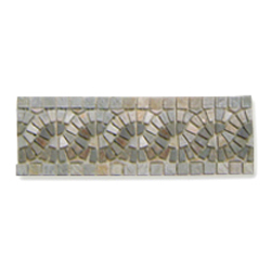 Listelo de Piedra Oleado Beige / Gris 10x30cm