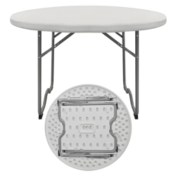 Mesa Alto Tráfico Pegables Redonda