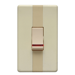 Interruptor Beige con Luz Piloto Argento Lumicino