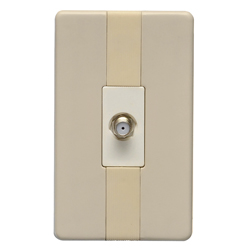 Toma Coaxial Beige Argento Lumicino