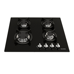 Cocina a Gas con 4 Quemadores Vitrocerámica de 58.5x51cm Mastermaid