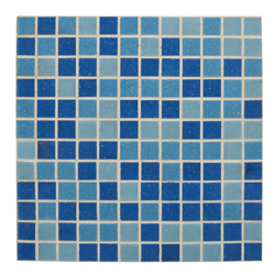 Mosaico de Vidrio Mix Azul 32.7x32.7cm (.107)