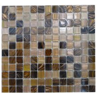 Mosaico de Vidrio Mix Café  32.7x32.7cm (.107)