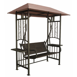 Gazebo Café con Silla Mecedora 