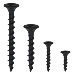 Tornillo para MDF UNC  Acero Negro Phillips