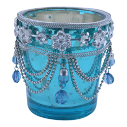 Vaso Portavela de Vidrio Gennie