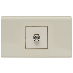 Toma Coaxial Beige Eurolight