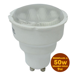 Foco ahorrador MR16 9w GU10 Lumicino 