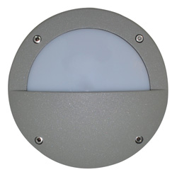 Lámpara de pared 18 leds para exterior Aluminio Oxidal Media Luna en Mate