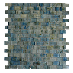 Mosaico de Vidrio Turquesa Transparente 32.7x32.7cm (.107)
