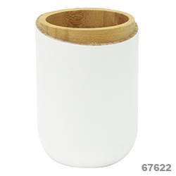 Accesorios para  Baño Blanco Bamboo 