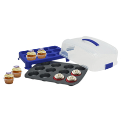 Molde para Hornear Cupcake con Recipiente Entenmanns 