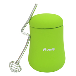Recipiente de Cerámica para Miel con Cuchara Mastermaid