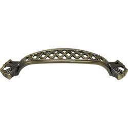 Tiradera Rombed Bronce Antiguo 96mm