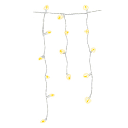 Luces Icicle x 100LED Luz Amarilla de 264cm