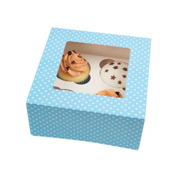 Caja Sweet Surprise para 4 Cupcake en Set de 2 Piezas Daisy Darcy