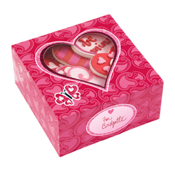 Caja con Diseño de Corazón para Dulces en Set de 3 Piezas Wilton