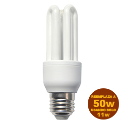 Foco Ahorrador Mini 3U  11w  E27 Lumicino
