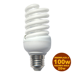 Foco Ahorrador Espiral 20w E27 Lumicino