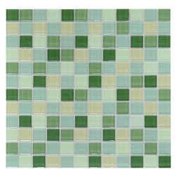 Mosaico de Cristal Mix Verde 30x30cm (0.09)