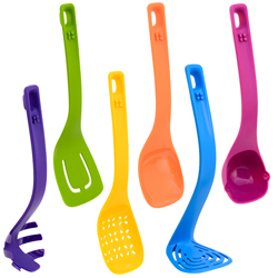 Cucharones Multicolor Nylon en Set de 6 Piezas Art+Cook