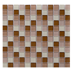 Mosaico de Cristal Mix  Café Oscuro  30x30cm (.09)