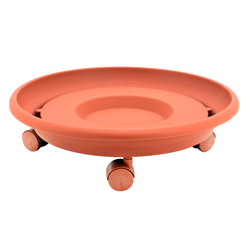 Plato Terracota con Garruchas Viomes