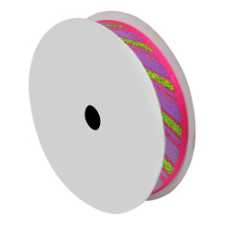 Cinta Navideña Rayas Rojo Verde 10yds