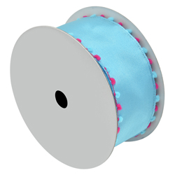 Cinta Navideña  Celeste  10yds