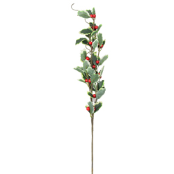 Rama Navideña Hojas y Cerezo 68cm