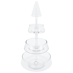 Base de Vidrio Decorativa Multiuso 4 Pisos 