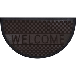 Alfombra Welcome Semicircular de Caucho  75x45cm