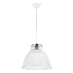 Lámpara Colgante Campana  Transparente  con 1 Boquilla