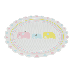 Plato Elephant Parade 8 Piezas Daisy Darcy