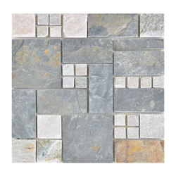 Mosaico  Piedra Split Gris Oxido  30.5x30.5cm