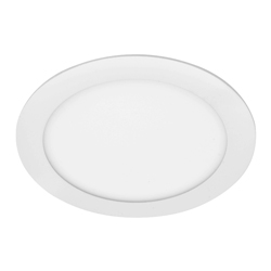 Panel LED Empotrable Redondo Color Blanco de 12W Luz 4100K