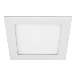 Panel LED Empotrable Cuadrado Color Blanco de 12W Luz 4100k