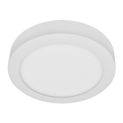 Panel LED Sobreponer Redondo Color Blanco de 18W Luz 6000k